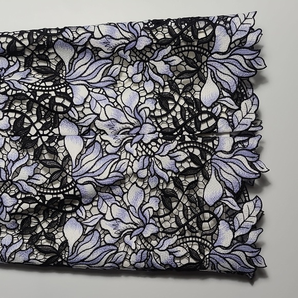 ANTONIO MELANI Floral Cut Out Lace Lined Skirt Size 2 - Picture 9 of 13